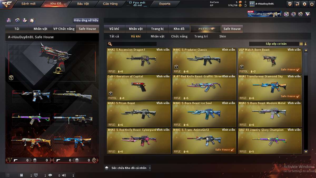 shop acc cf uy tin gia re